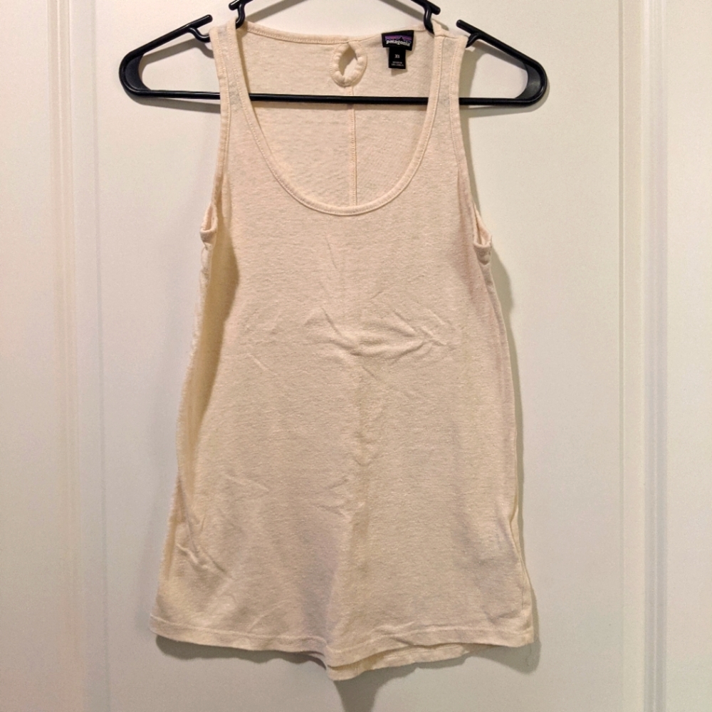 Patagonia Tank Top, XS, Pale Yellow